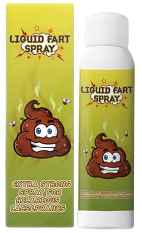 Fierudeng Extra stark fartspray | 100 ml kraftfull flytande spray med dålig lukt för skämt | roliga skämtleksaker tillbehör till april fest jul vuxna