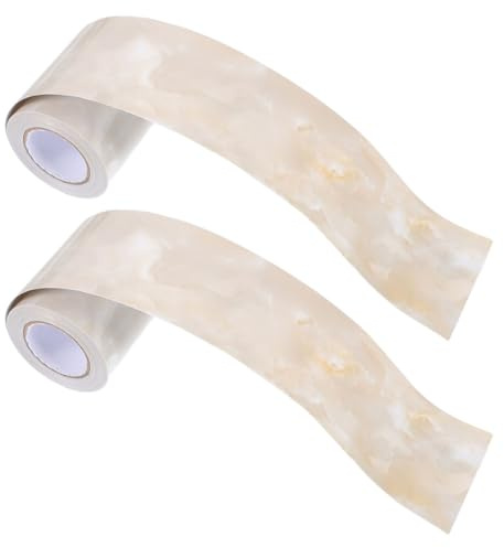 SHINEOFI Adesivo Battiscopa Autoadesivo in Marmo 5 CM X 5 M Copribattiscopa Decorativo Staccabile e Resistente All’Umidità Striscia Adesiva per Pareti Camera da Letto Balcone Corridoio