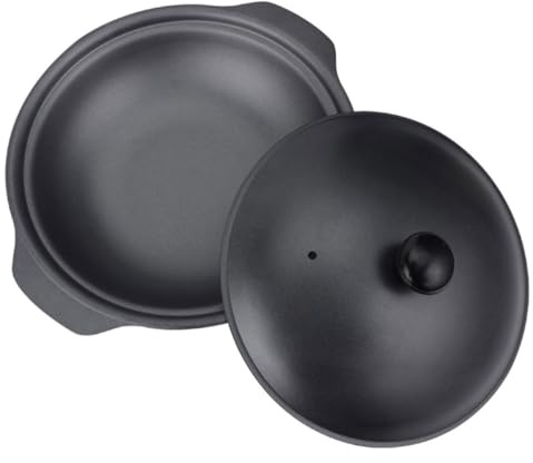 WATIIFUFU Cazuela de Hierro Fundido Multifuncional de 16 Cm Tapa de Hierro, Olla para Estofado Casera y Sopa, Cazuela Confiable para Cocina Doméstica y Guisos Variados