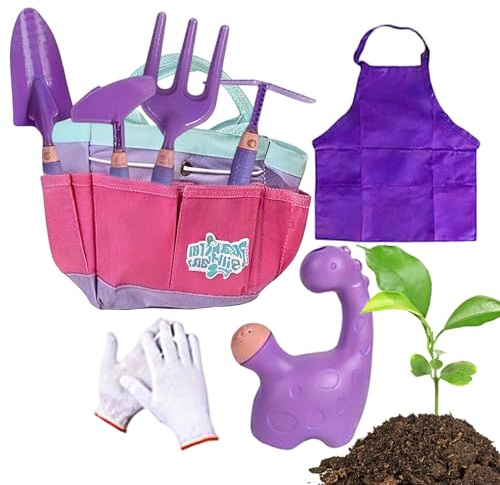 Générique Outils de Jardin pour, Pelle d'ameublissement du Sol, Ensemble de Jeu de Plantation de Sable, 9 pièces, Accessoire de pelouse de Fleurs de Balcon de Ferme de Cour, Conception adaptée aux