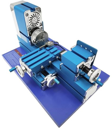 Mini Metal Lathe Machine with 20000r/min Motor for DIY Metalworking and Teaching in Technology Activity Rooms