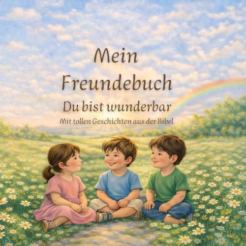 Mein christliches Freundebuch für Kinder Du bist wunderbar – 20 Freunde, 20 Geschichten mit Herz & Glauben: Ein besonderes Freundebuch ab 4 Jahren mit ... & Erinnerungen für Kindergarten und Schule