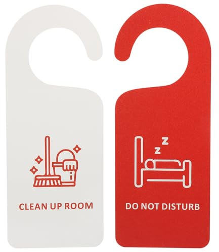 JOYOFREELY Pvc Material aus Kunststoff Doppelseitig Türanhänger Leicht Aufzuhängen Hohe Haltbarkeit für Hotel und Büro