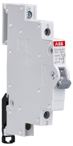 ABB E214-16-101 Gruppenschalter, 16 A, gemäß EN 250 V AC, 1W, Bed. El.: grau, Mod. Breite: 0.5 2CCA703025R0001
