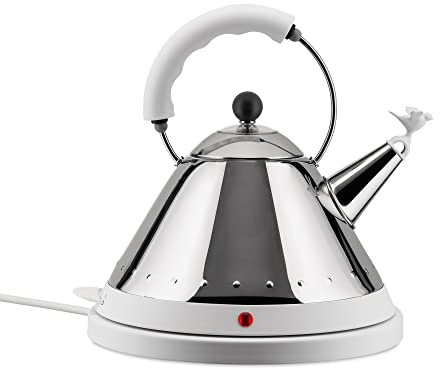 Alessi MG32 W Wasserkessel aus Edelstahl, weiß