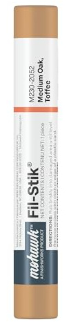 Mohawk Fil-Stik, Wax Putty Stick for Wood Repair, Medium Oak, Toffee, M230-2052, 1 Count