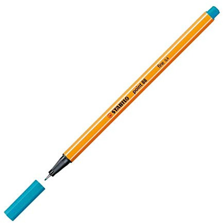 STABILO point 88, Fineliner 0,4 mm – Box von 10 Stifte - hellblau