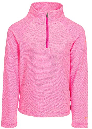 Trespass Girls 1/2 Zip Jumper Pullover Pockets Anti Pilling Microfleece Casual Top Meadows