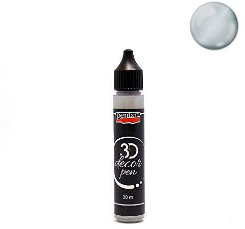 Zita`s Creative 3D Decor Pen 30ml - Silber. Metallfarbe, Bastelfarbe, Acrylfarbe