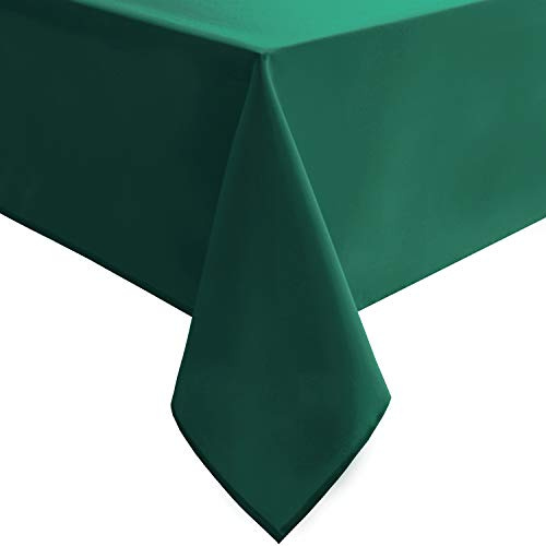 Hiasan Rechteckige Tischdecke, 228 x 396 cm, Smaragdgrün, 1 Stück | Wasserdichte, waschbare Stoff-Tischdecke für Hochzeit/Bankett/Versammlungen/Esszimmer/Weihnachten