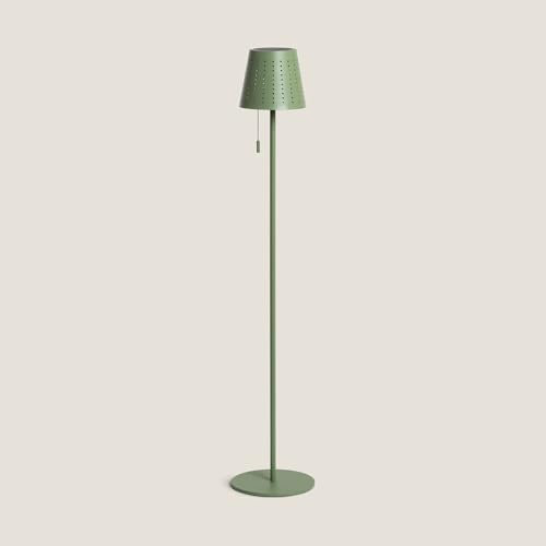 LEDKIA LIGHTING Lampada da Terra Solare per Esterni LED 3W Banate Verde Celadon per Sale, Soggiorno, Cucina, Camera