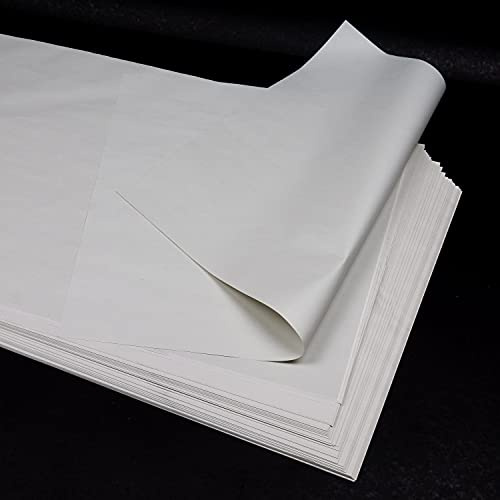 100 fogli (1,2 kg) carta fine bianca riciclata al 100%, 40 x 60 cm, per confezioni regalo, proteggere, traslochi, artigianato, imballaggio, riempimento, (simile alla carta da giornale), 40 g/m²