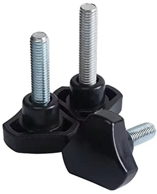 FEEIMOL Rändelschrauben Kunststoff Plastik Dreieckskopf Klemmschraube Rändelschraube M6x30mm (10 Stück)