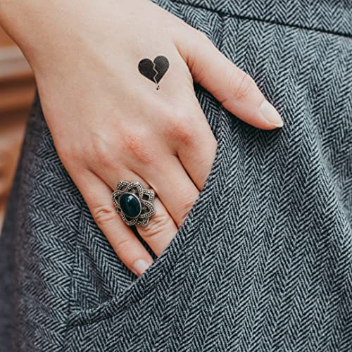 MyJagua Tattoo • Broken Heart | 1-2 Wochen Tattoo | Auf Pflanzenbasis | Hautverträglich | Wasserfest | Neue Tattoo Technologie | Kein Klebe Tattoo