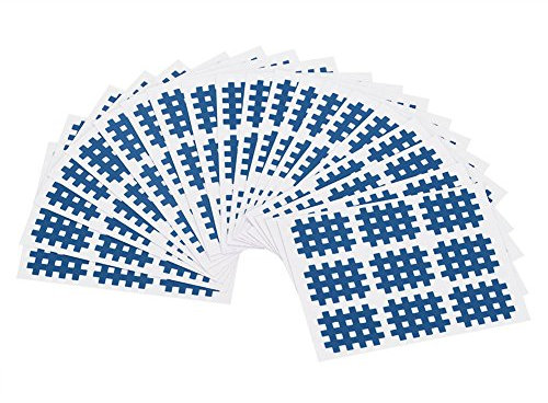 ANKROYU Set Mit 20 Cross Tape Medizinische Kinesiologie, Cross Tape, Aufkleber Zur Schmerzlinderung, Cross Tape Für Verspannte Muskeln, Sportaufkleber, Sportpapiere(Blau)