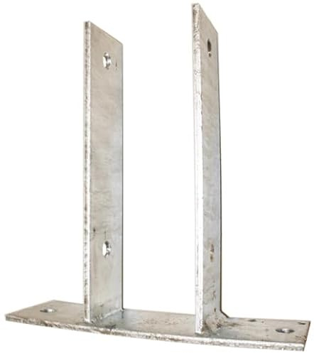 Pfostenträger U-Form zum Aufdübeln für 100mm Balken, Stahl feuerverzinkt 1 Stk Pfostenanker U-Pfostenträger U-Anker Anker Carport Pfostenhalter Zaun U-Form Pfostenträger zum Aufdübeln