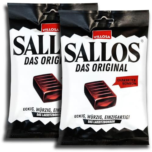 2 er Pack Sallos Das Original 2 x 150g Lakritzbonbons