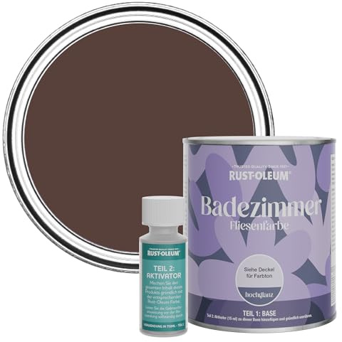 Rust-Oleum Red Water-Resistant Bathroom Tile Paint In Gloss - Valentina 750ml