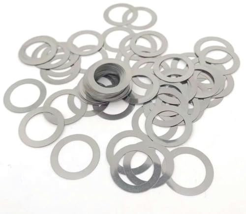 0,1/0,2/0,3/0,5/1 mm M2 M3 M4 bis M40 DIN988 304 Edelstahl Einstellen der ultradünnen Präzisions-Unterlegscheibe Dichtung Ultradünne flache Unterlegscheibe-M20x28xDicke 20 Stück-Dicke 0,1 mm