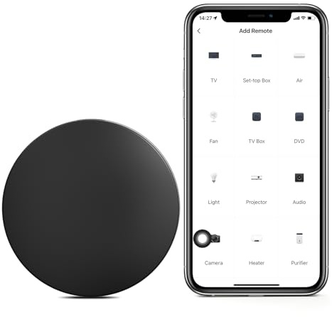 eMylo universal Fernbedienung, Universal Remote Control air Conditioner, Tuya WiFi IR Smart Home Remote Control, Universal All-in-One Hub, for Smart Home TV, STB, Air Conditioning