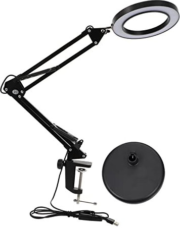 OSALADI Led-tischlampe Mit Augenschutzlicht Faltbar Und Filigran Geeignet Für Maniküre Tätowierungen Und Augenbrauen-tattoos Mit Stabilem Standfuß Und Flexibler Drehfunktion Einfach Zu Bed