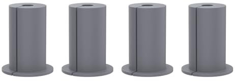 BAFOVY Ethernet Cable Grommet, Whi Cable Grommet Pack, Whi Of 4 Rubber Wall Feedthrough Bushings For Home And Outdoor, Made Of Rubber, Easy To Use, For Diameters Up To 7Mm (Gray)