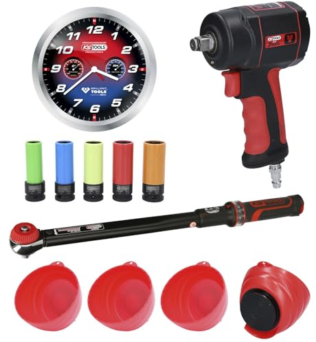 KS TOOLS Kit de visseuses à choc (air comprimé) 515.2101
