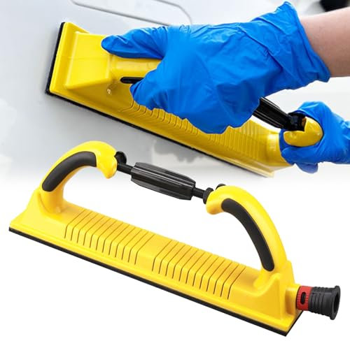 Hand Sander, 70 x 40cm Hand Sanding Block Flexible Without Dust Holes Plasterboard Sander Professional Hand Sander Suitable for Sanding and Polishing Furniture Wood Stone Ironware