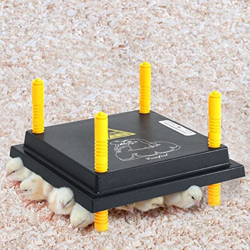 ShGaxin Plaque chauffante pour poussins et canetons, chauffe-poulailler, chauffage pour poulets, éleveur de poussins, 25 x 25 cm