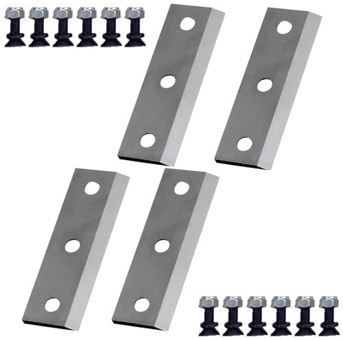 4 Pack Wood Chipper Shredder Blades Replacement for Landworks, Superhandy LCE12, Greatcircleusa GUO054 Mini Steel Wood Chipper and EFCUT C30, C30 Mini, C30 Lite&3-in-1 Wood Chippers Shredders