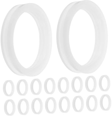 Generic 72pcs Heat Collector Tube Sealing Ring Water Heater Replacement Washers for Plumbing Repairs Solar Collector Fittings Hose Gasket Washer Replacement Heater Gaskets White