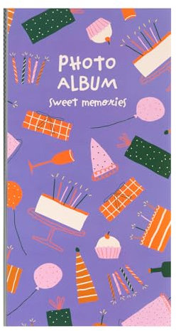 Grupo Erik - Fotoalbum Einsteckalbum 10x15 Sweet Memories - Fotobuch für 96 Fotos im Format 10x15 - Lila