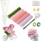 FINEVERNEK 250 Pièces Fil Chenille Bouquet de Tulipes, 5 Couleurs de Cure Pipe Chenille, avec Floratape et Tige Fleur Artificielle, Adapté aux Fournitures de Bouquet de Fleurs et de Décoration DIY