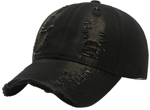 AIEOE Unisex Vintage Baseball Cap Verstellbare Trucker Mütze mit Destroyed Look Denim Streetwear Kappe Damen Herren