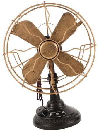 BESTOYARD Fan Model Vintage Ferro Antico Decorazione Da Tavolo Retro Per Casa e Ufficio Stile Elegante e Duraturo