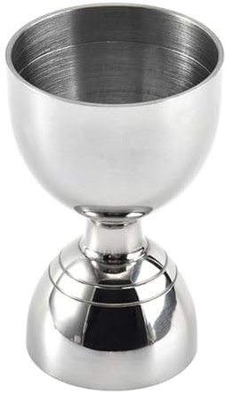Llazsybz Cocktail Jigger, Ounce Measuring Cup, Bar Tool, Elegant Stainless Steel Measuring Cup for Kitchen, Silver