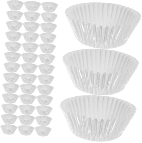 Alipis 500 pezzi Pirottini Muffin in Alluminio Spesso Coppette da Forno Antiaderenti per Cupcake e Dolci Resistenti Uniforme del Calore per Feste e Matrimoni Contenitori per Torte e