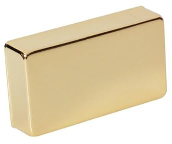 Goldene Humbucker Abdeckung für E-gitarren Tonabnehmer | Kupferbeschichtet, Harte Langlebige Legierung, Passgenaue Abdeckung für Austausch und Schutz