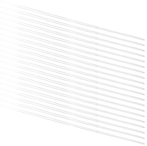 DECHOUS 20 Stück Acryl Pflanzenstäbe Transparent Pflanzstützen für Orchideen Tomaten Pfingstrosen und Kletterpflanzen Robuste Gartensäulen für Indoor Outdoor Pflanzenkletterhilfe