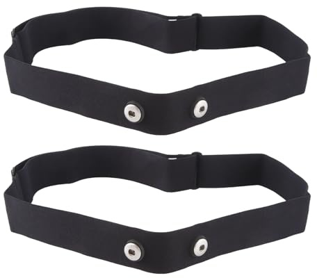 Wadakada Fascia Toracica per Fascia Toracica da 2 Pezzi per Geonaute Cintura Toracica con Sensore di Frequenza Cardiaca