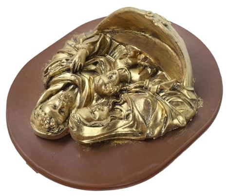 Toyvian Acquasantiera Sospesa in Resina Statua di Gesù, Contenitore per Acqua Santa Decorativo per Parete, Arredamento Cattolico per Casa e Cappella, Regalo Religioso per Prima Comunione