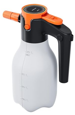 Pulverizador eléctrico de espuma – de alta presión recargable de 2 L | Pulverizadores de espuma para coche eléctrico | para patio, césped, jardín, interior y exterior, limpieza de