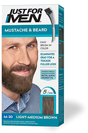Just For Men Mustache & Beard, Light-Medium Brown