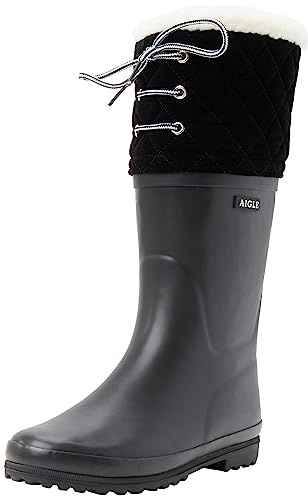 Aigle Femme Polka Giboulée Bottines Classiques, Noir New Black, 35 EU