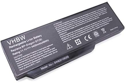 vhbw Akku kompatibel mit Medion Akoya E8410 | P8612, P8614, P8610, P8611, X8610, P7610 Notebook (4400 mAh, 11,1 V, Li-Ion)