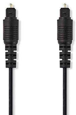 Valueline 2m Toslink Male to Male Digital Audio Cable - Black