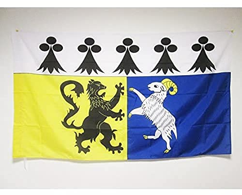 AZ Flag Finish flagga 150 x 90 cm - Dãs flagga? Partement Franã?Ais - Bretagne 90 x 150 cm stånghylsa