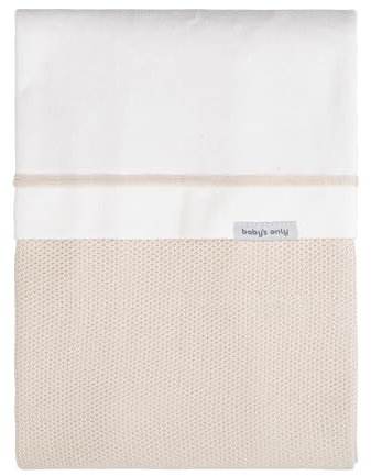 Baby's Only - Baby Bettwäsche Classic - TOG 1.5 - Gestrickte Babydecke für Kinderbett oder Kinderwagen - 100x135 cm - Sand