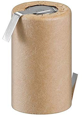 goobay - NiMH Ersatzakku mit 2000 mAh für hohe Leistung - Lötfahne für einfache Installation - 4/5 Sub-C Akku mit Wiederaufladbarer Nickel- Metallhydrid Akku - 34mm x ∅ 23mm - 72874