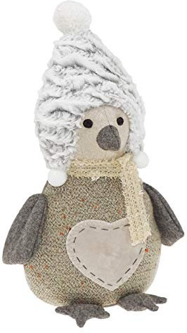 Lashuma Türstopper Pinguin Snowy, Doorstop - Türpuffer mit schwerer Füllung, Türsack Höhe 30 cm